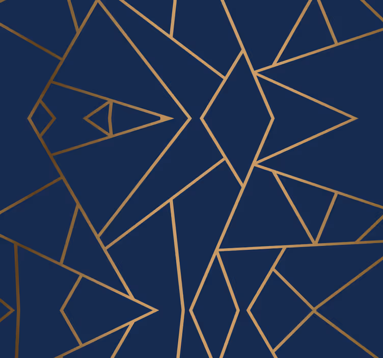 Geometric shapes office window roller blind - TenStickers
