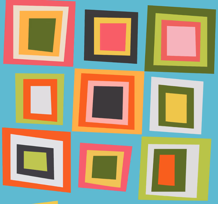 Colourful checkered teenage roller blind - TenStickers