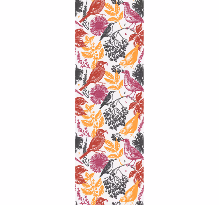 Teenage roller blind wild garden flower design - TenStickers