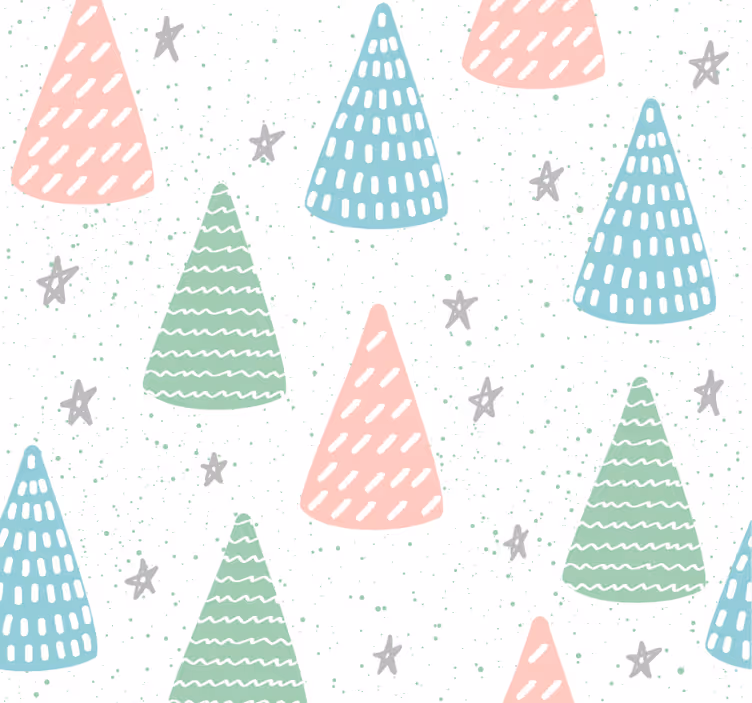 Teenage roller blind with gray stars and trunks - TenStickers