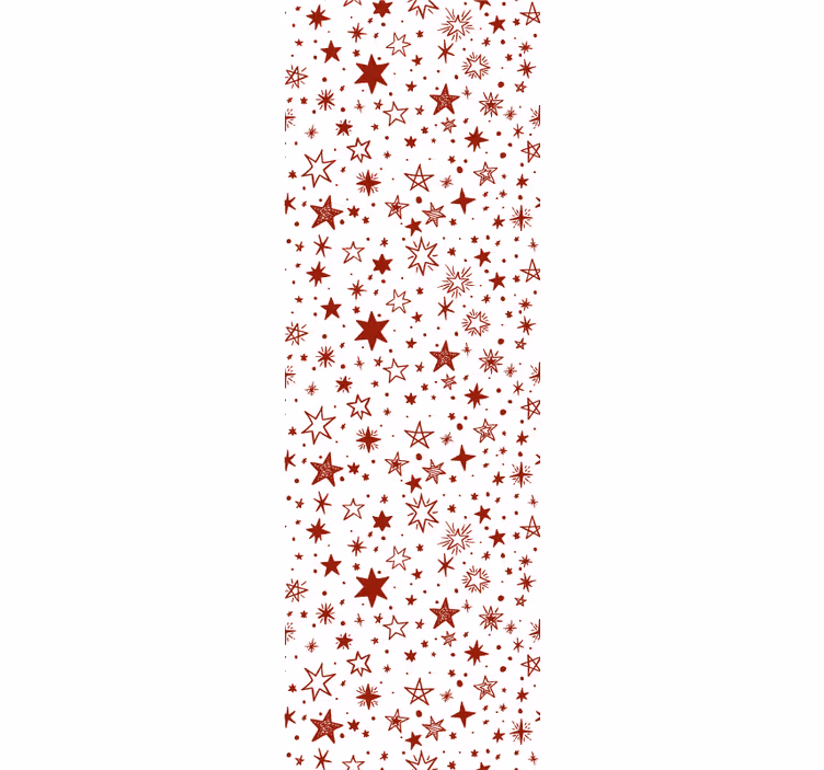 Teenage roller blind red watercolor star - TenStickers