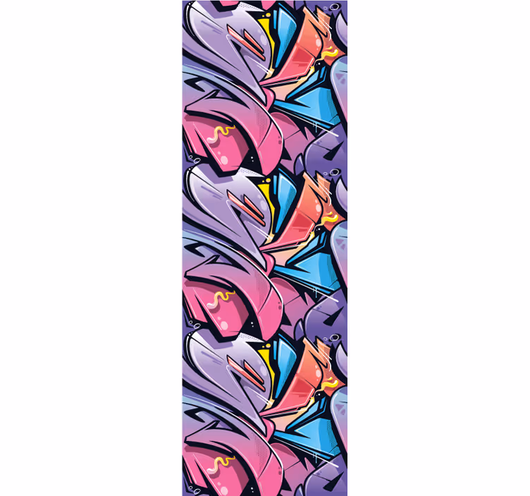 Teenage roller blind with realistic graffiti design - TenStickers