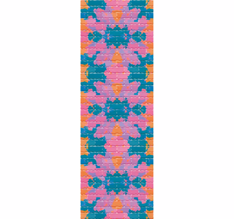 Teenage roller blind graffiti spray brick wall - TenStickers