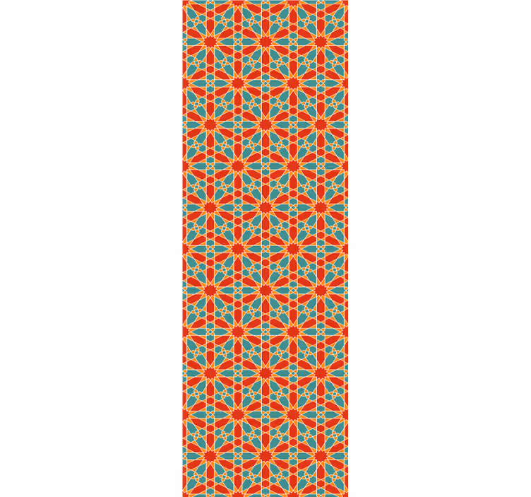 Teenage roller blind with seamless arabic geometric design - TenStickers