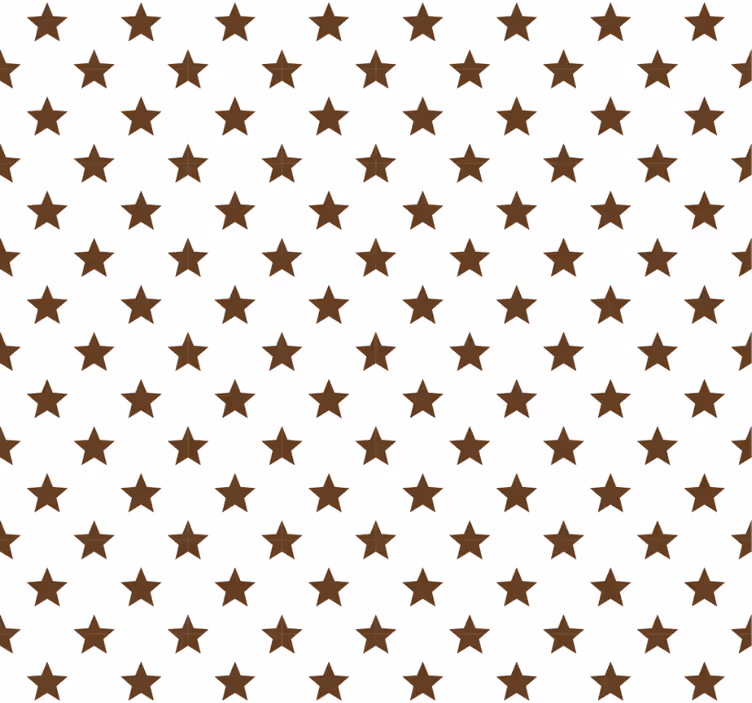 Teenage roller blind in brown stars - TenStickers