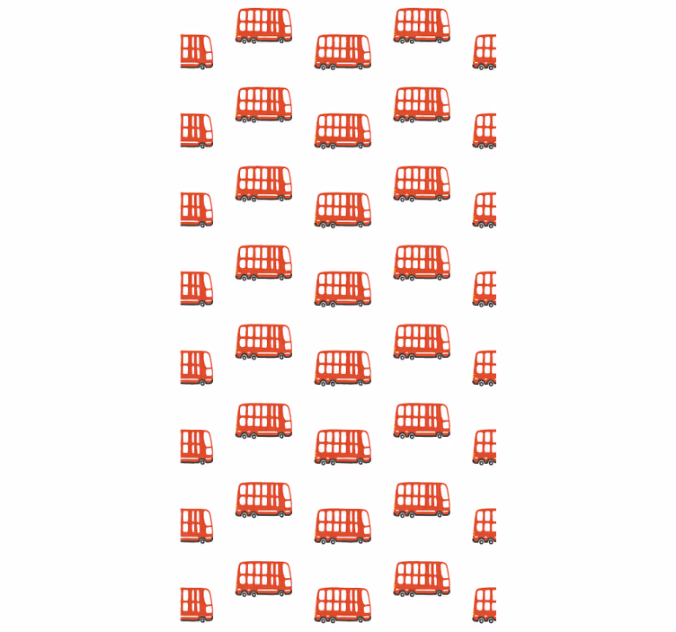 Teenage roller blind london bus design - TenStickers