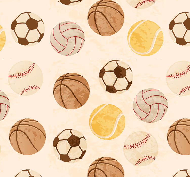 Teenage roller blind vintage balls pattern - TenStickers