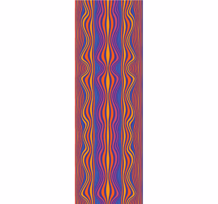 Teenage roller blind with vibrant wavy patterns - TenStickers