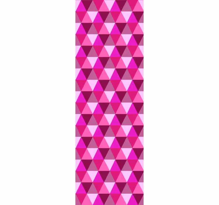 Teenage roller blind fuchsia geometric - TenStickers