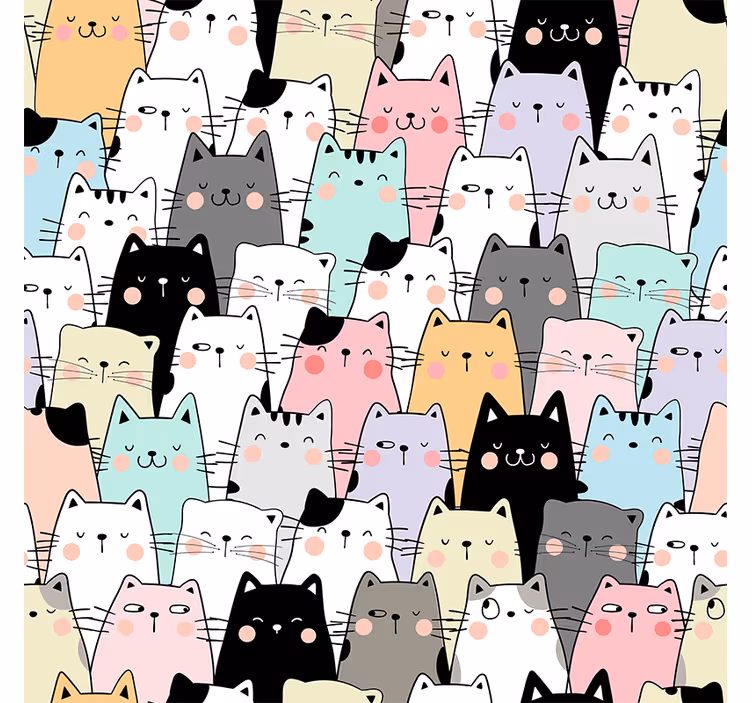 Teenage roller blind for cats - TenStickers