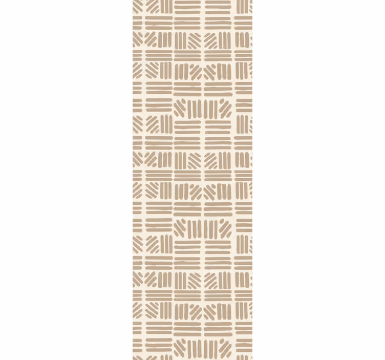 Modern roller blind with geometric line patterns - TenStickers