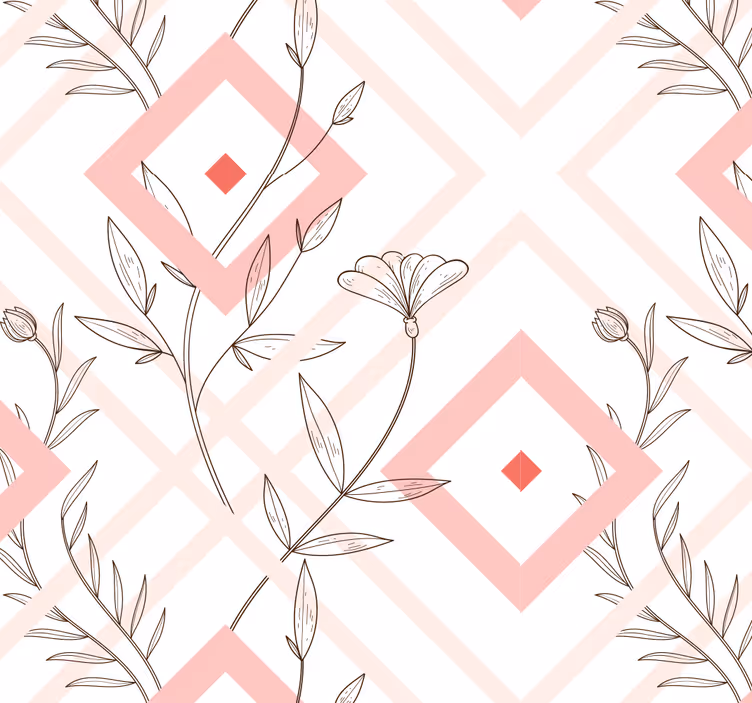 Modern roller blind with mapuche diamonds pattern - TenStickers