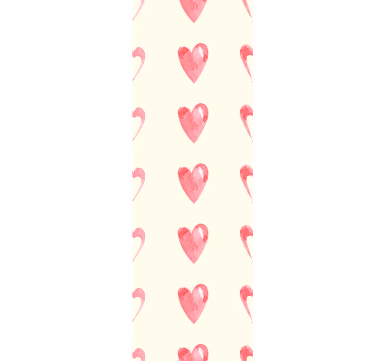 Modern roller blind with wasted hearts pattern - TenStickers