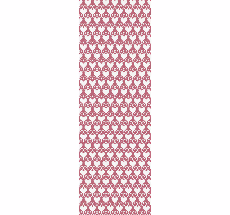 Modern roller blind pattern-decor entwined hearts - TenStickers