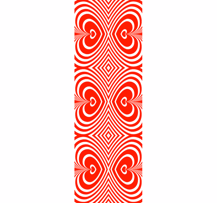 Modern roller blind pattern-decor charming hearts - TenStickers