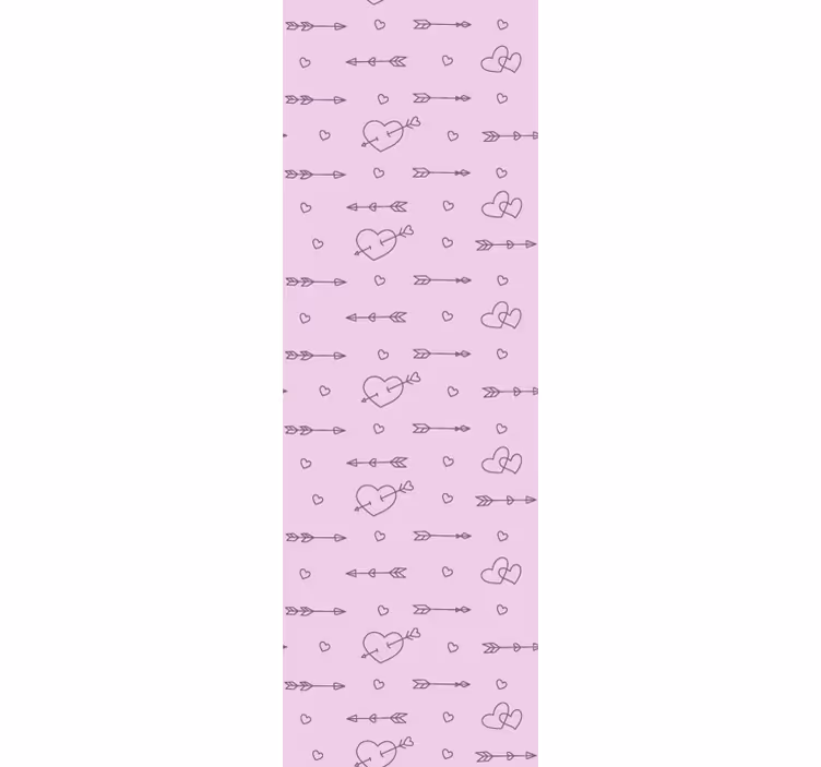 Modern roller blind pattern-decor heart silhouettes - TenStickers