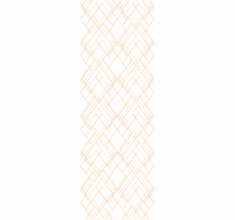 Modern roller blind with golden abstract lines - TenStickers