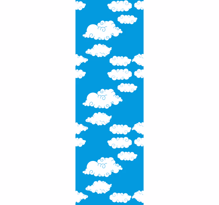 Modern roller blind clouds in the sky - TenStickers