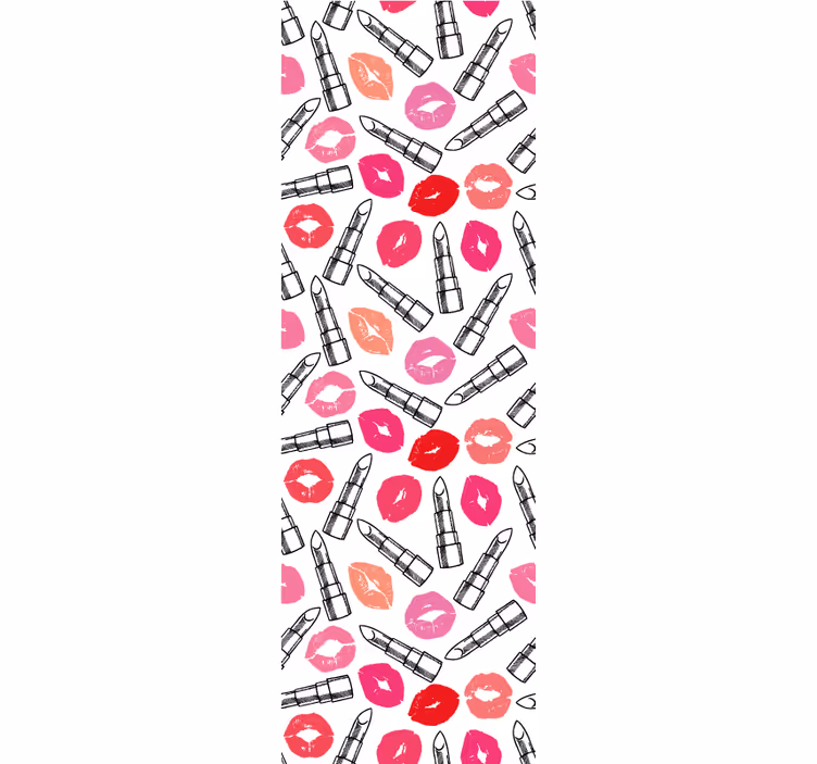 Modern roller blind lipstick and lips design - TenStickers