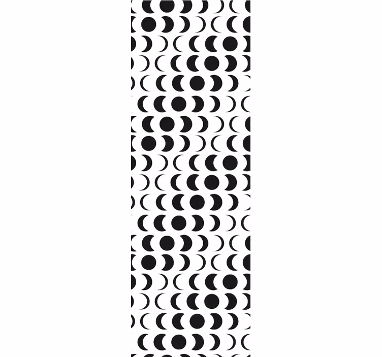 Modern roller blind with minimalist moon pattern - TenStickers
