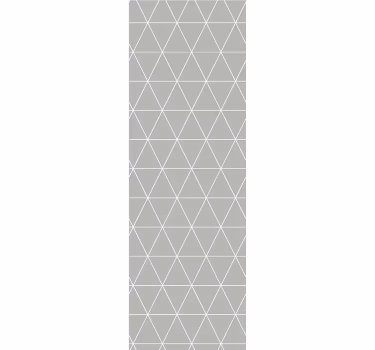 Modern roller blind minimalist light grey geo pattern - TenStickers