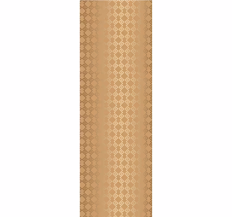 Modern roller blind with eclectic art deco gold columns - TenStickers