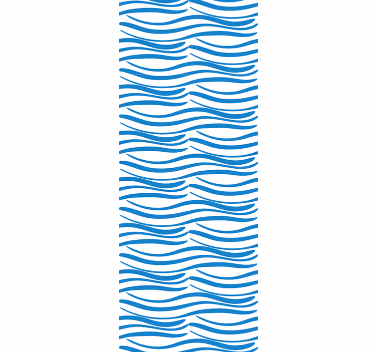 Modern roller blind small waves design - TenStickers