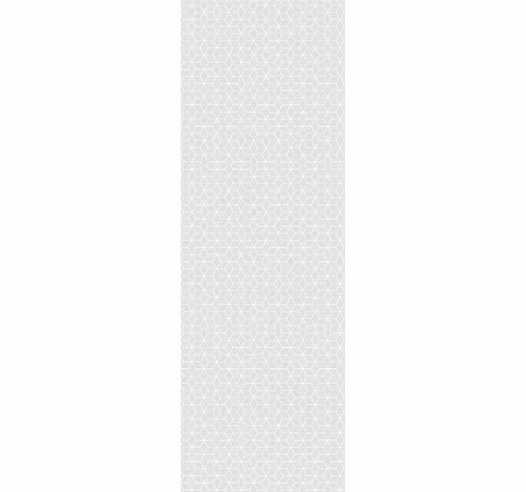 Modern roller blind in grey geometric pattern - TenStickers