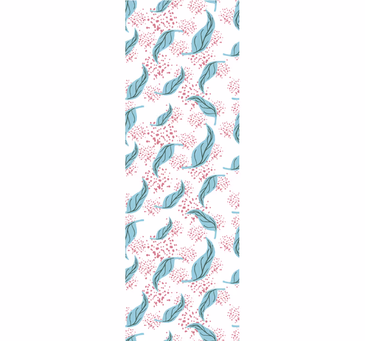 Modern roller blind in blue petal paint splash - TenStickers