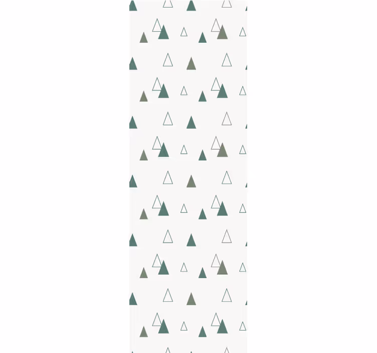 Modern roller blind triangles nature colors - TenStickers