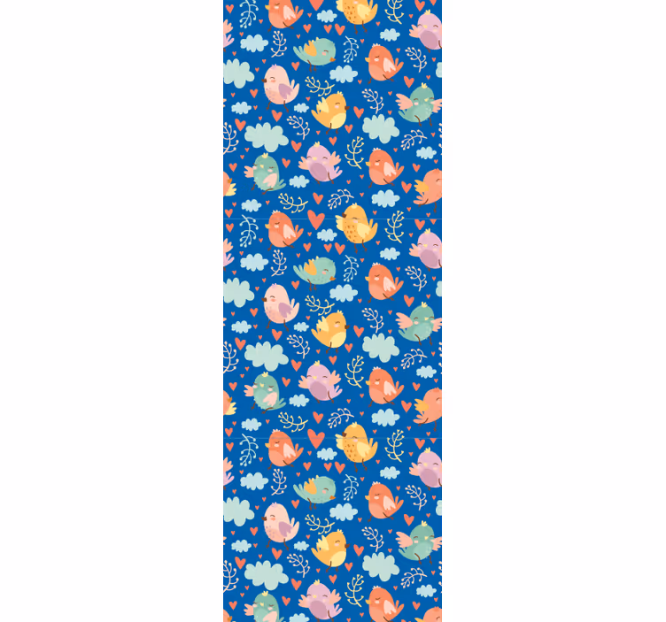 Modern roller blind with cute flying birds design - TenStickers
