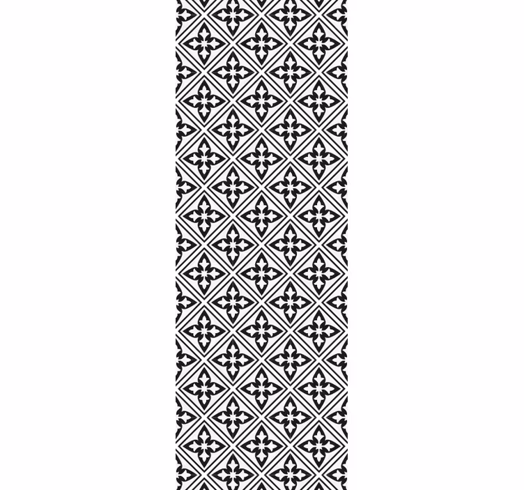 Modern roller blind with floral pattern - TenStickers