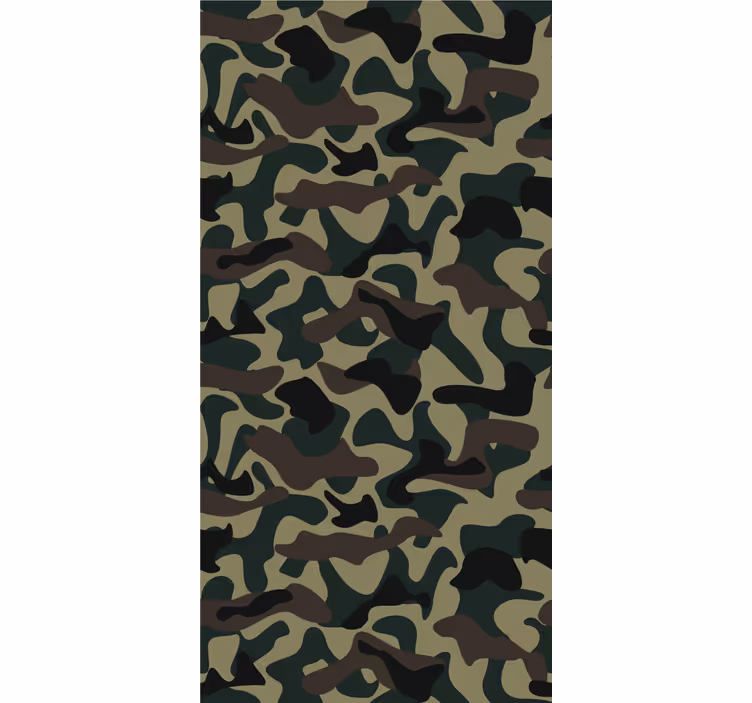 Modern roller blind military camouflage pattern - TenStickers