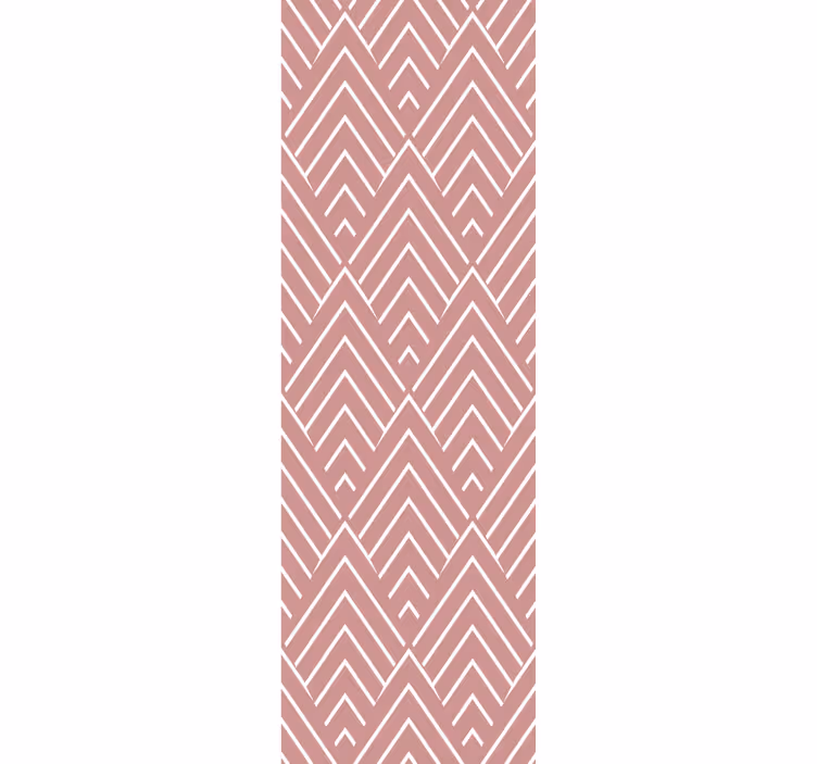 Modern roller blind with red shapes on white background - TenStickers