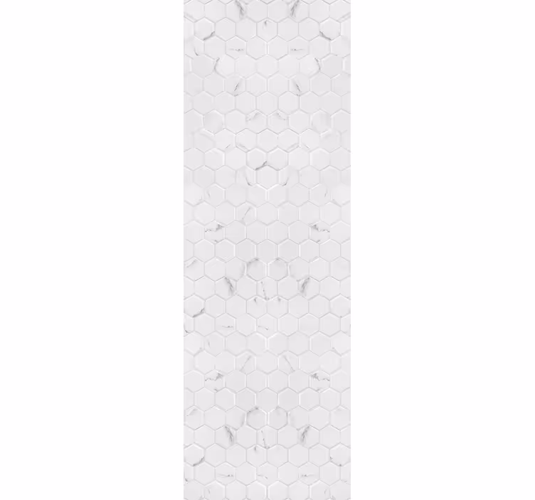 Modern roller blind elegant grey hexagon tiles - TenStickers