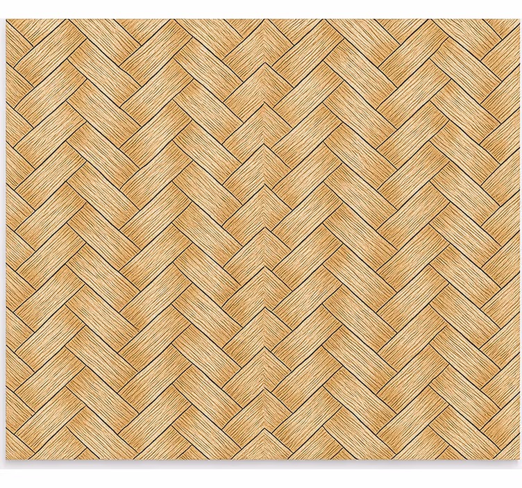 Texture roller blind classic herringbone rattan weave - TenStickers