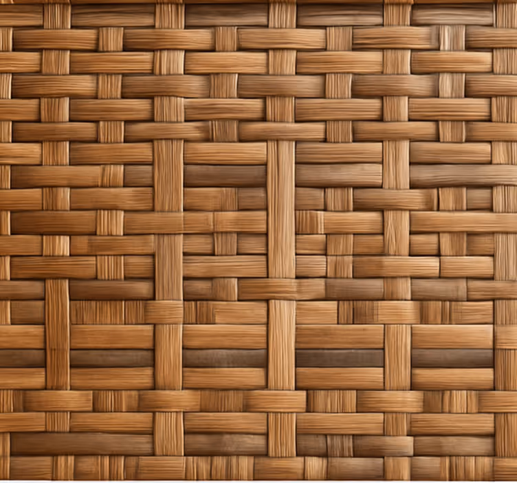 Texture roller blind rustic dark willow weave - TenStickers