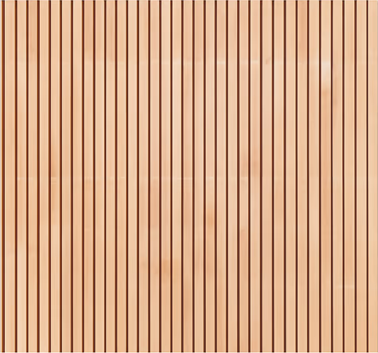 Texture roller blind vertical light cedar slats - TenStickers