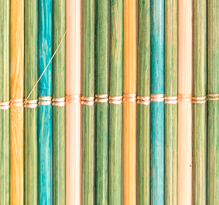 Thin bamboo bathroom window blind - TenStickers
