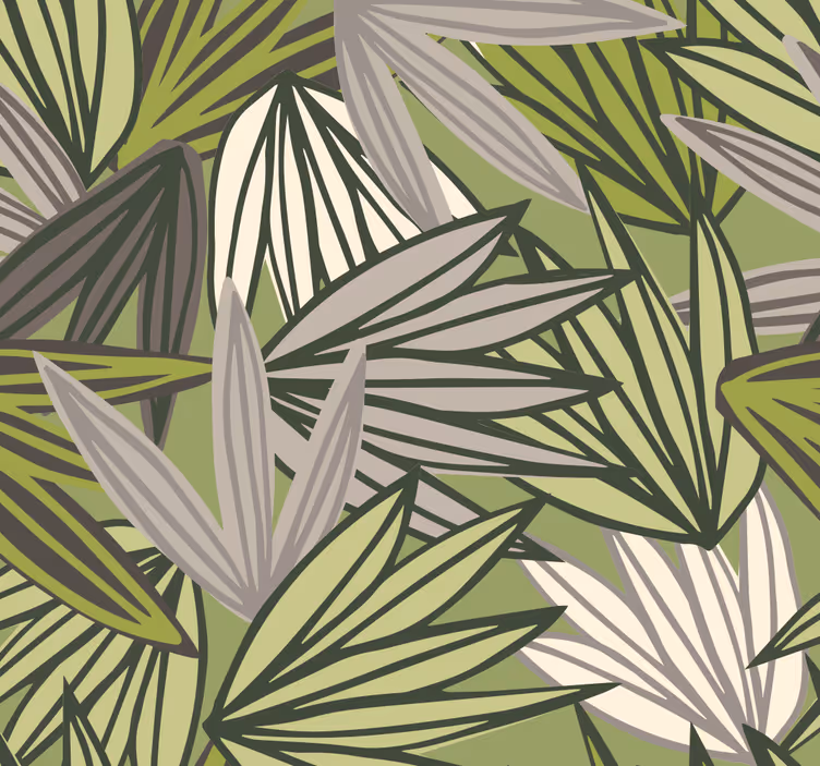 Bathroom window blind jungle with trees no fruit - TenStickers