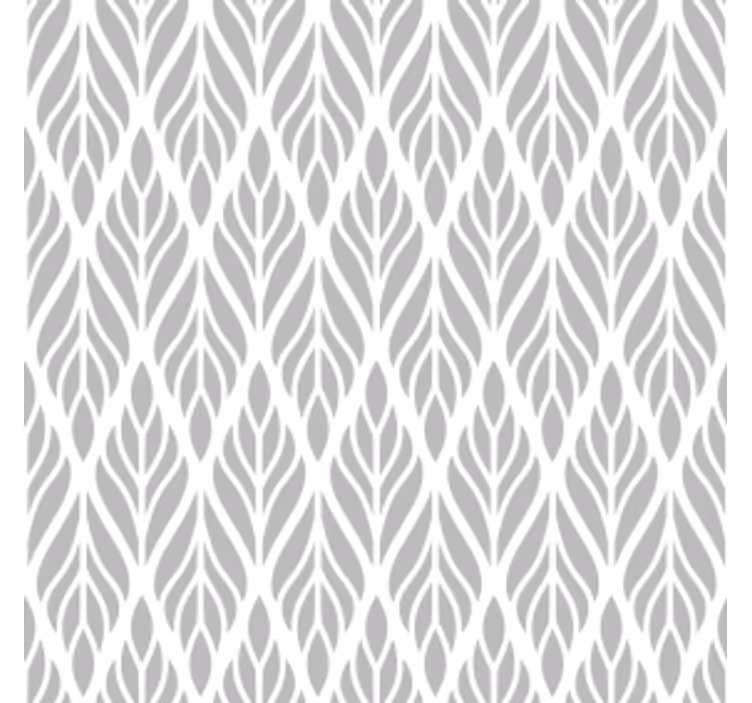 Grey roller blind with ethnic floral pattern - TenStickers