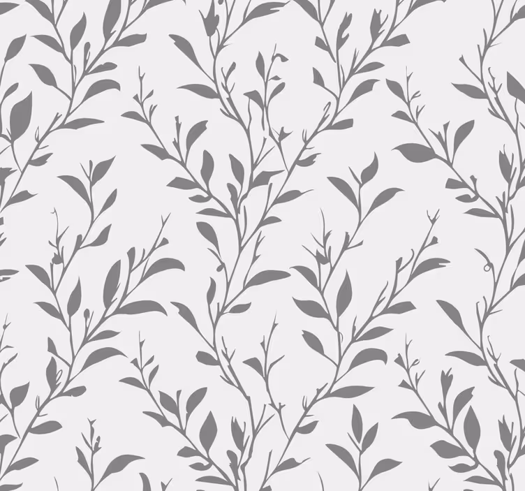 Grey roller blind with olive leaves design - TenStickers