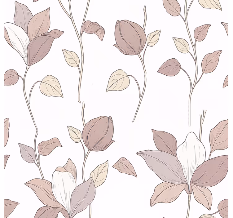 Pink roller blind in pink floral design - TenStickers
