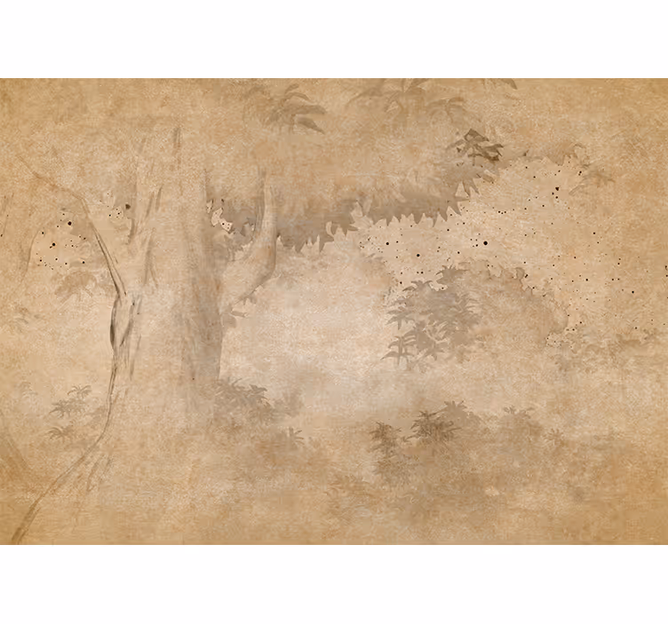 Vintage rainforest landscape roller blind for kitchen window - TenStickers