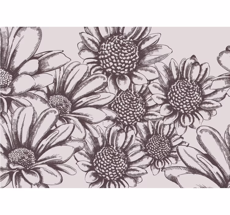 Old sunflowers roller blind for kitchen window - TenStickers