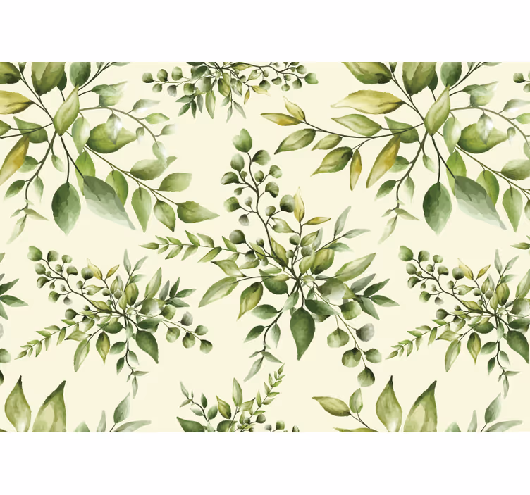 Tropical flourishing leaves roller blind for kitchen window - TenStickers