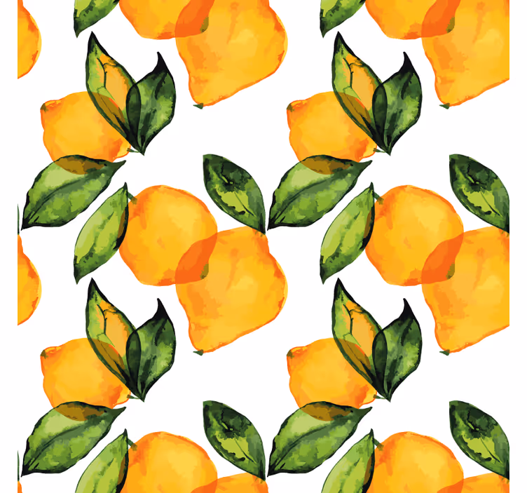 Lemon mediterranean style roller blind for kitchen window - TenStickers