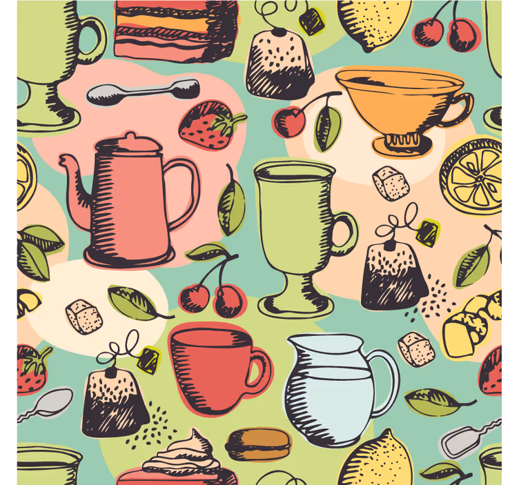 Roller blind for kitchen window food kitchen - TenStickers