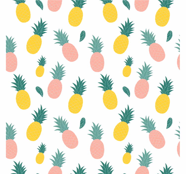 Roller blind for kitchen window with pineapple design - TenStickers