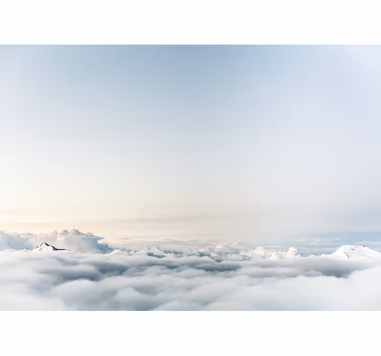 White roller blind with beautiful sky and sea景色 - TenStickers